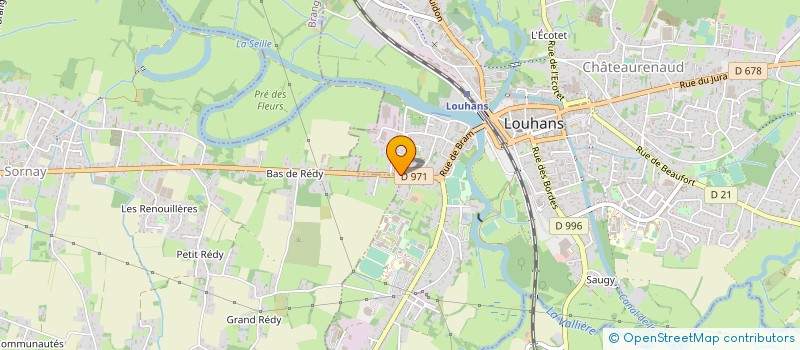 localisation de l'entreprise LACLERGERIE BRESSE CHAUFFAGE SANITAIRE ZINGUERIE à LOUHANS