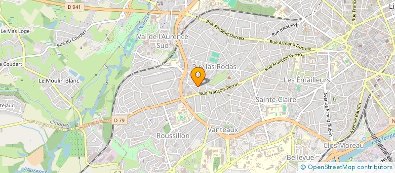 localisation de l'entreprise LACLOTTE à LIMOGES