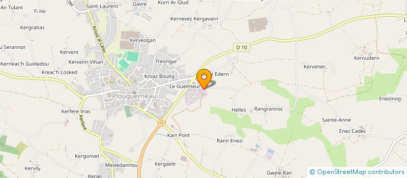 localisation de l'entreprise LACLOTURE.BZH à PLOUGUERNEAU