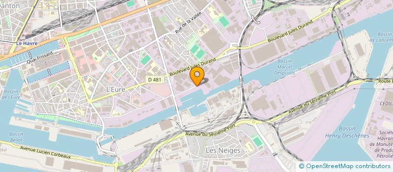 localisation de l'entreprise LACMIL FINANCES à LE HAVRE