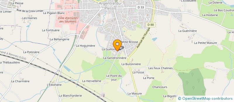 localisation de l'entreprise LACMO  ARGENTRE-DU-PLESSIS