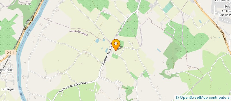 localisation de l'entreprise LACOMBE  SAINT-GEORGES