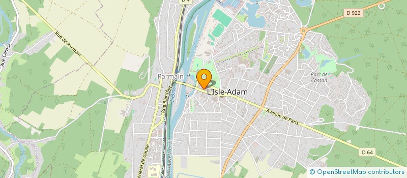 localisation de l'entreprise LACOMBE  L'ISLE-ADAM