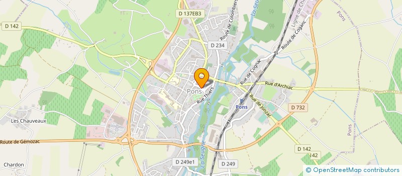 localisation de l'entreprise LACOMBE EXPRESS à PONS