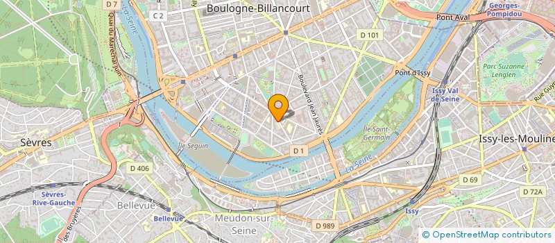 localisation de l'entreprise LACOMBE PINGAUD à BOULOGNE-BILLANCOURT