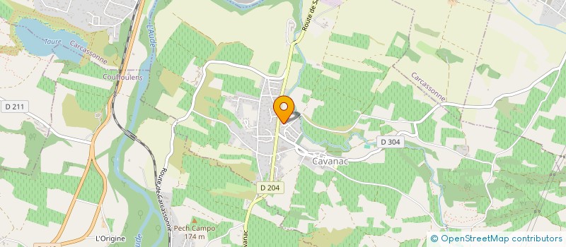 localisation de l'entreprise LACOMBE ROUGES  CAVANAC