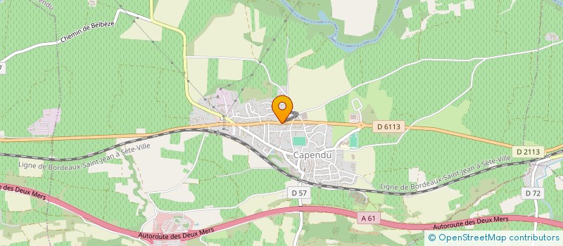 localisation de l'entreprise LACOMBE - SARL DE FAMILLE  CAPENDU