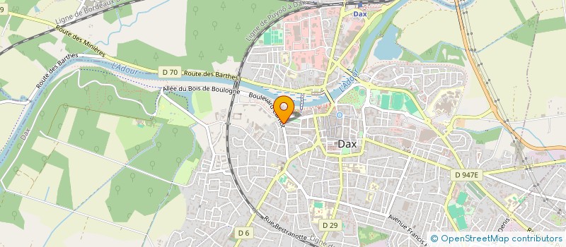 localisation de l'entreprise LACOMME DELORD IV  DAX