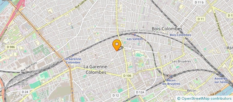 localisation de l'entreprise LACOMTEX à LA GARENNE-COLOMBES