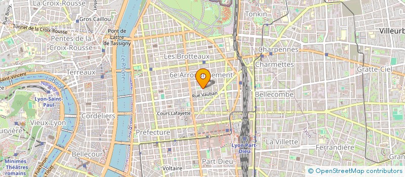 localisation de l'entreprise LACORDAIRE BUGEAUD TETE D OR  LYON