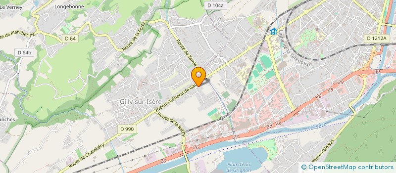 localisation de l'entreprise LACORE SOCIETE CIVILE IMMOBILIERE  GILLY-SUR-ISERE