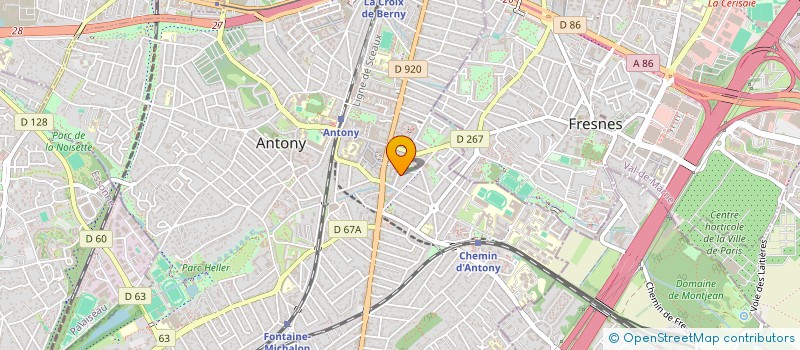 localisation de l'entreprise LACOROFLORA à ANTONY