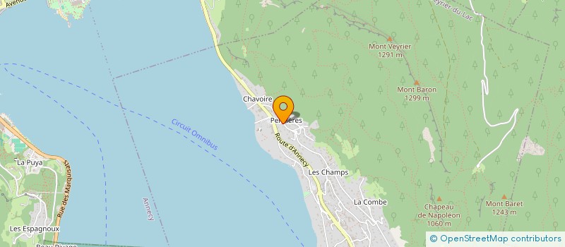 localisation de l'entreprise LACOSPHERE  VEYRIER-DU-LAC