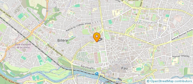 localisation de l'entreprise LACOSTE à PAU