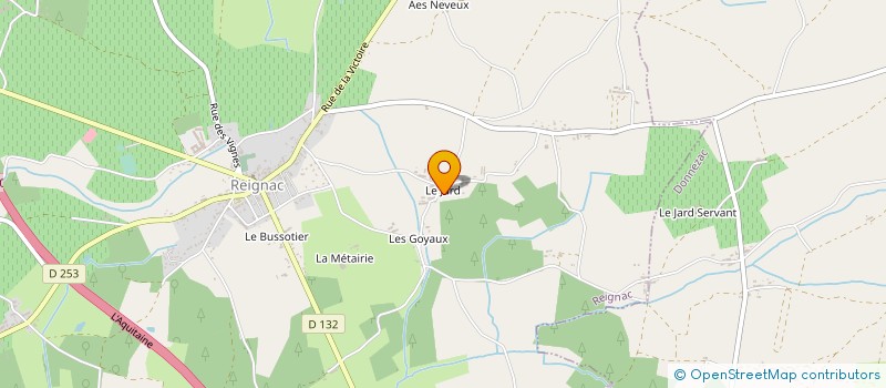 localisation de l'entreprise LACOSTE CHAUFFAGE à REIGNAC