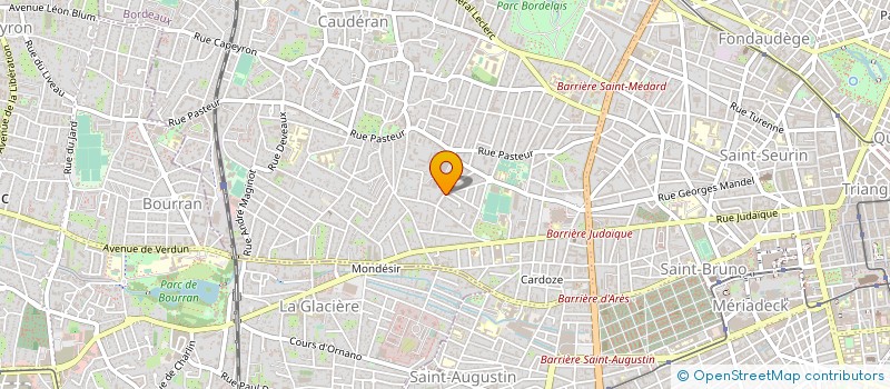 localisation de l'entreprise LACOSTE COURTAGE à BORDEAUX