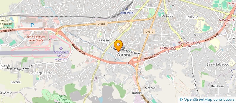 localisation de l'entreprise LACOSTE DENNINGER PICAUDON à ALBI