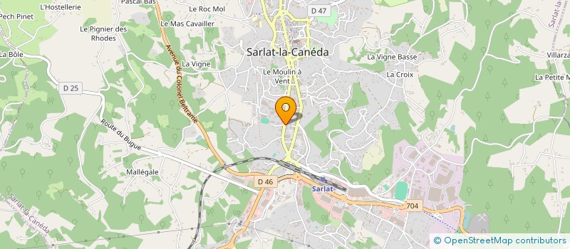 localisation de l'entreprise LACOSTE ET FILS  SARLAT-LA-CANEDA