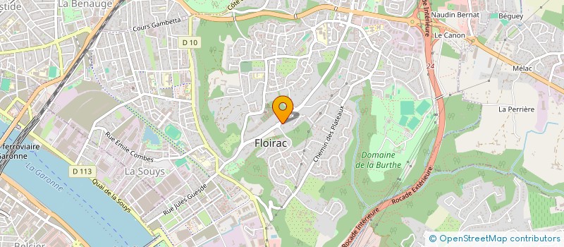 localisation de l'entreprise LACOSTE G.  FLOIRAC