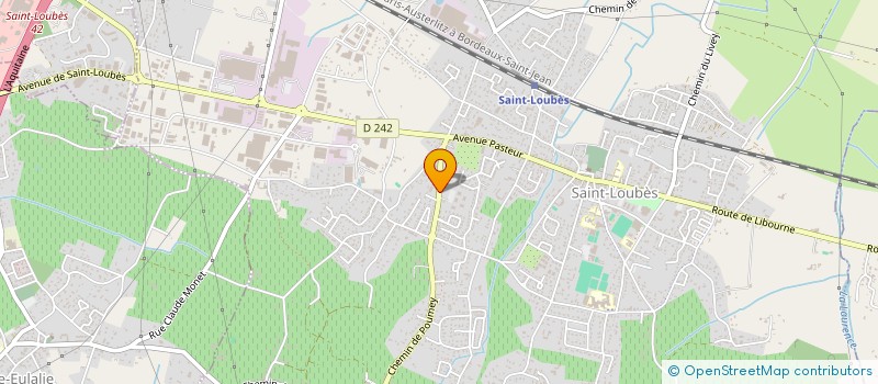 localisation de l'entreprise LACOSTE J.L.  SAINT-LOUBES