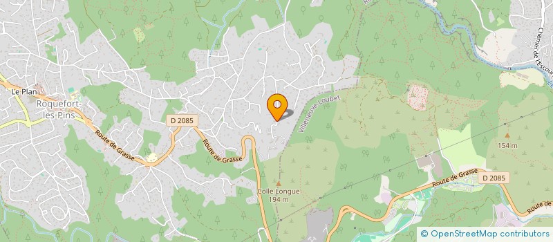 localisation de l'entreprise LACOSTE & MARTINETTI ASSURANCES  ROQUEFORT-LES-PINS