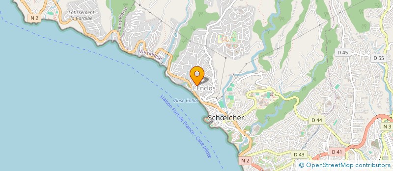 localisation de l'entreprise LACOTON à SCHOELCHER