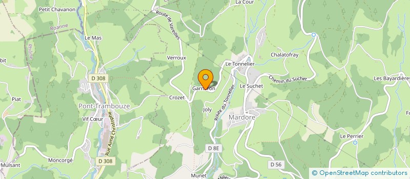 localisation de l'entreprise LACOTONNERIE  THIZY-LES-BOURGS