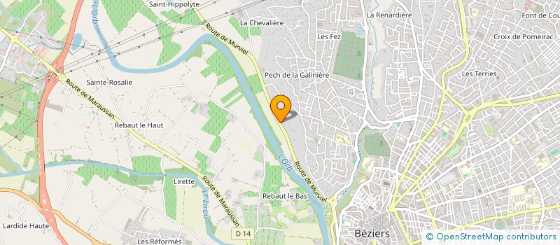 localisation de l'entreprise LACOTTE CALVET IMMOBILIER  BEZIERS