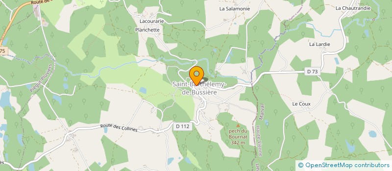 localisation de l'entreprise LACOUR - CSANYI  SAINT-BARTHELEMY-DE-BUSSIERE