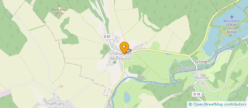 localisation de l'entreprise LACOUR DURAND  CHASSEY-LES-MONTBOZON