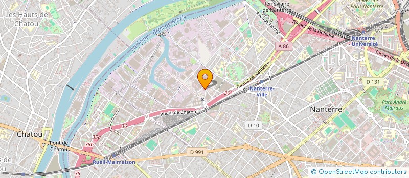 localisation de l'entreprise LACOUR ET CIE TOLERIE CHAUDR à NANTERRE
