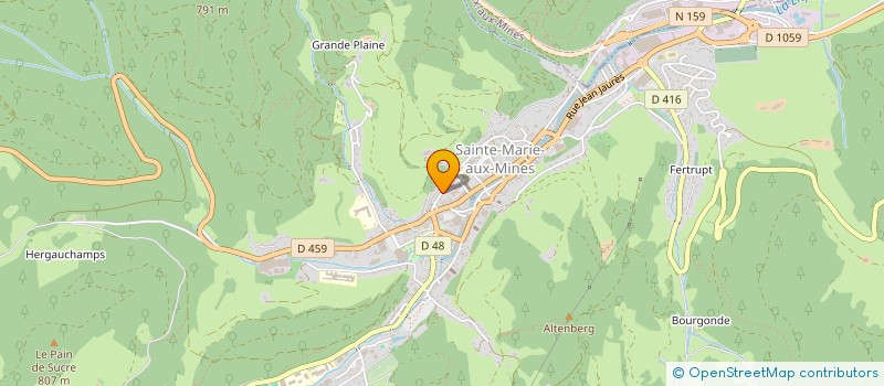 localisation de l'entreprise LACOUR ET COMPAGNIE  SAINTE-MARIE-AUX-MINES