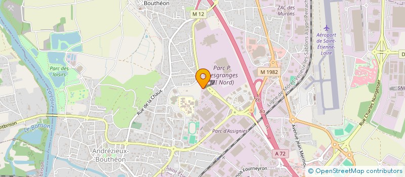 localisation de l'entreprise LACOUR IMMO  ANDREZIEUX-BOUTHEON