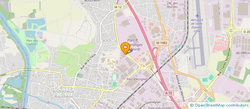 localisation de l'entreprise LACOUR NUANCE  ANDREZIEUX-BOUTHEON