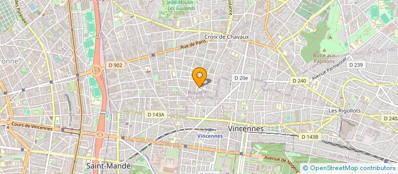 localisation de l'entreprise LACOURBAT-MENTROP à MONTREUIL