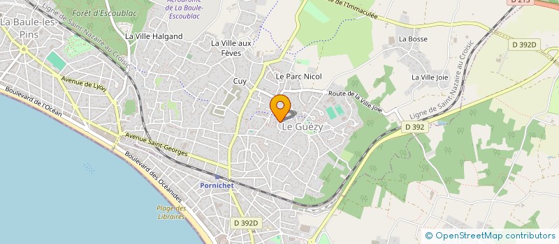 localisation de l'entreprise LACOURPAILLE à LA BAULE-ESCOUBLAC