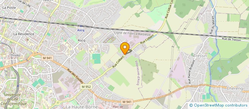 localisation de l'entreprise LACOUSE 2009 à VILLENEUVE-D'ASCQ