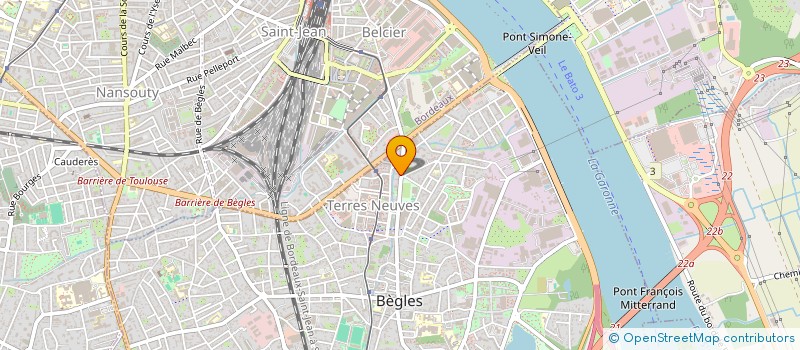 localisation de l'entreprise LACOYE IMMOBILIER à BEGLES