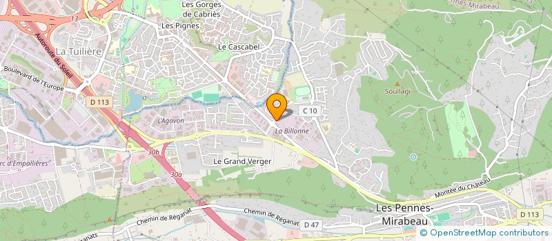 localisation de l'entreprise LACQUA à LES PENNES-MIRABEAU