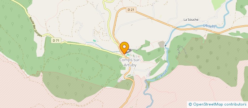 localisation de l'entreprise LACQUINCH' à COMPS-SUR-ARTUBY