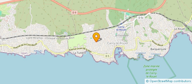 localisation de l'entreprise LACR à CARRY-LE-ROUET