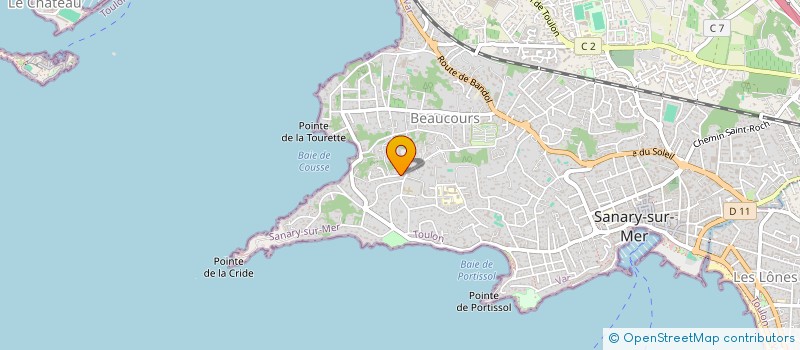 localisation de l'entreprise LACRIDE à SANARY-SUR-MER