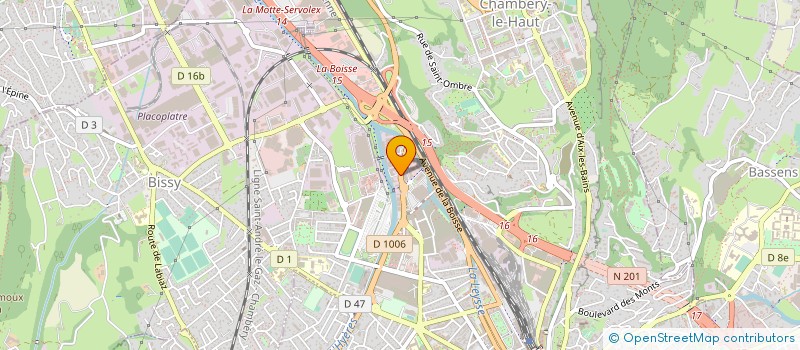 localisation de l'entreprise LACROIX à CHAMBERY