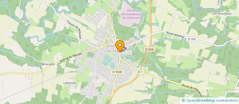 localisation de l'entreprise LACROIX  VILLENEUVE-DE-MARSAN