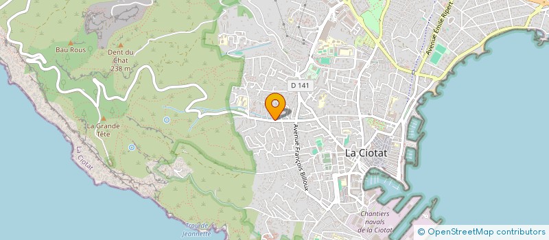 localisation de l'entreprise LACROIX à LA CIOTAT