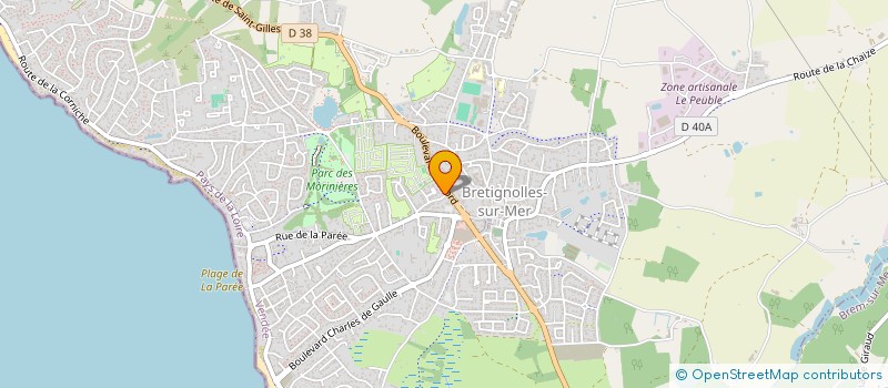 localisation de l'entreprise LACROIX  BRETIGNOLLES-SUR-MER