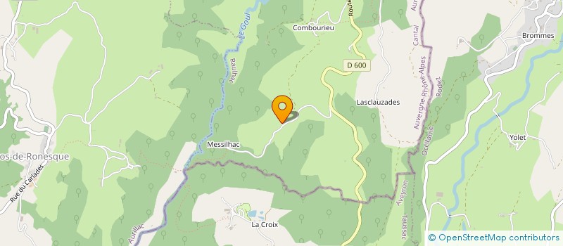 localisation de l'entreprise LACROIX à THIEZAC