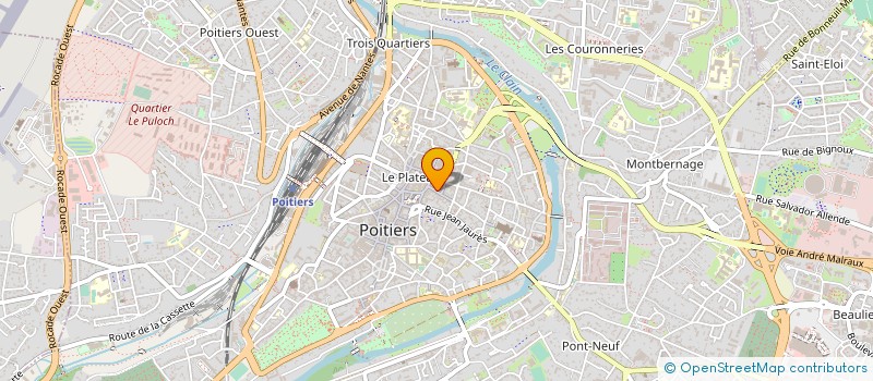 localisation de l'entreprise LACROIX & ASSOCIES  POITIERS