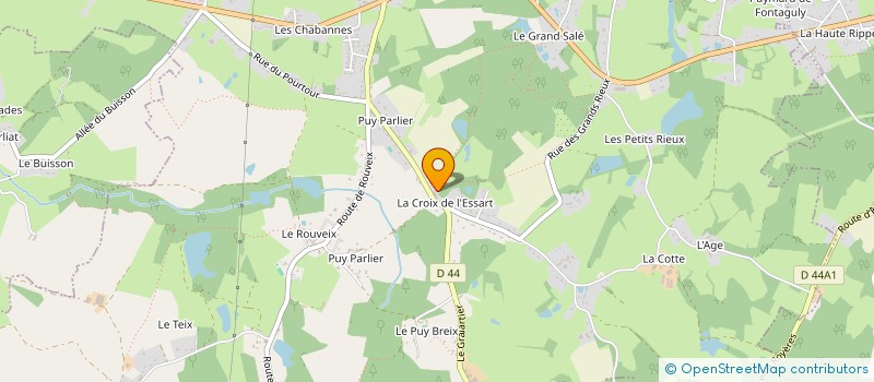 localisation de l'entreprise LACROIX AUTOMOBILES à SAINT-JUST-LE-MARTEL