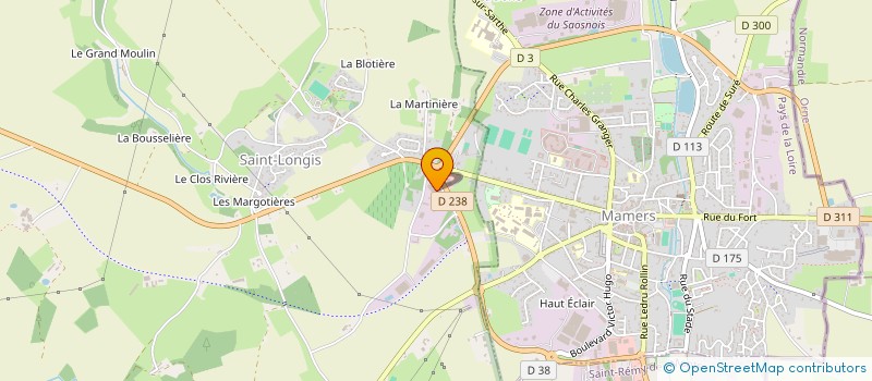 localisation de l'entreprise LACROIX AUTOMOBILES  SAINT LONGIS